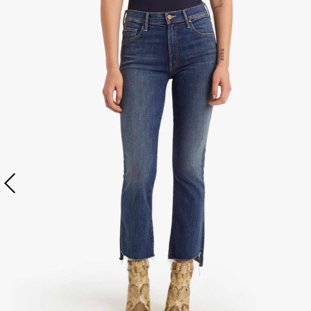 MOTHER denim jeans. “The Insider Crop Step Fray”